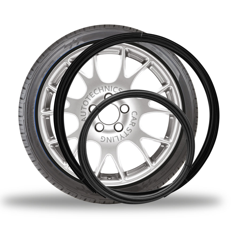 Universal 2 Piece Black Rim Guard