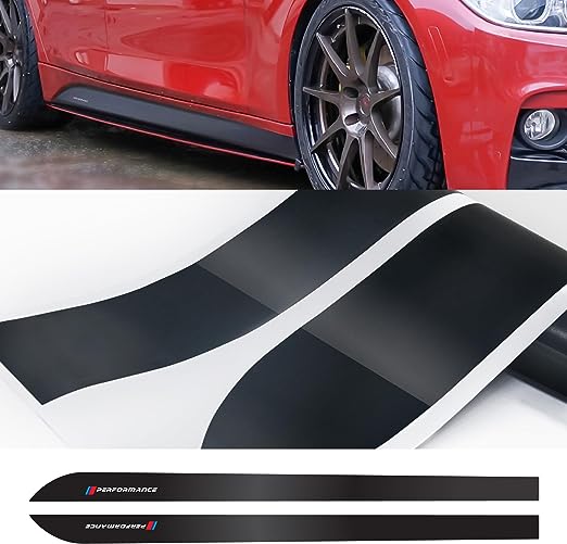 Bmw F30 M Performance Side Skirt Sticker Decals Gloss Black