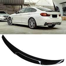 Bmw F36 4 Door M4 Style Black Boot Lip Spoiler