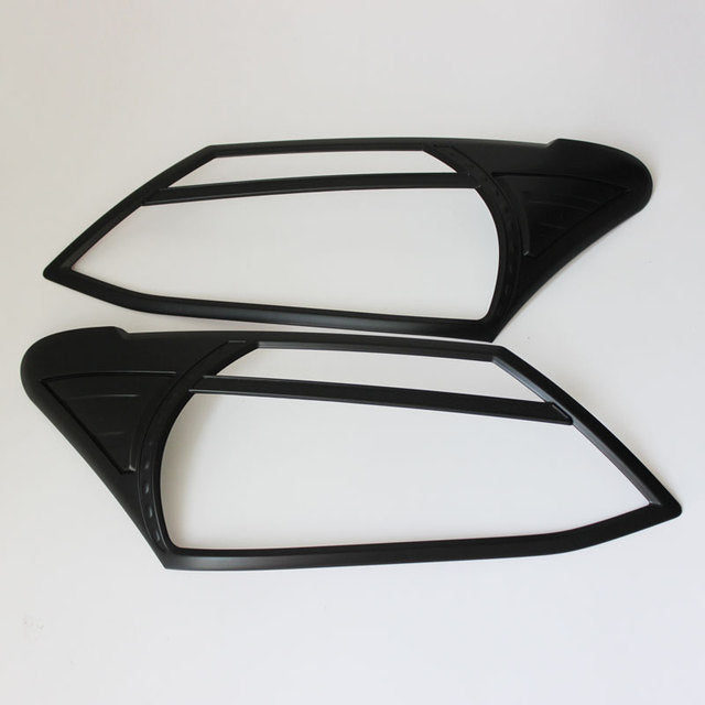 Isuzu 2012+ Black Headlight Trim 2 Piece Set