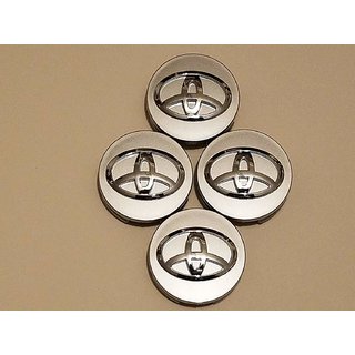 Toyota Silver Center Cap Decals 56mm