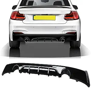 Bmw F22 235i Diffuser Double Outlet Single Pipe Gloss Black