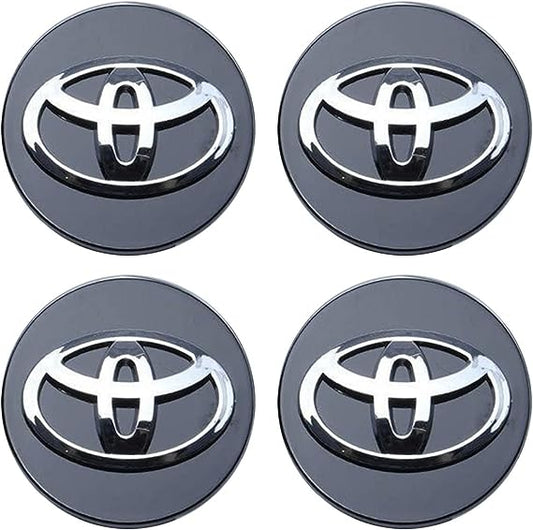 Toyota Black Center Cap Decals 56mm