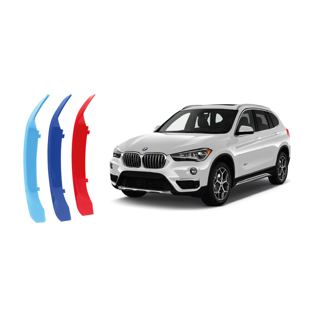 Bmw F48  X1 2016+ 7 Rod M Colours Kidney Grill Clips