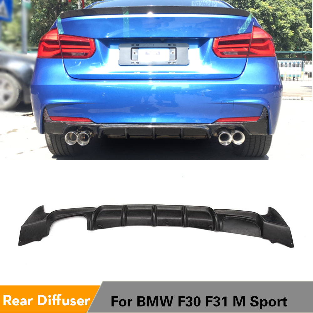 Bmw F30 Sport Diffuser Single Outlet Single Pipe Gloss Black