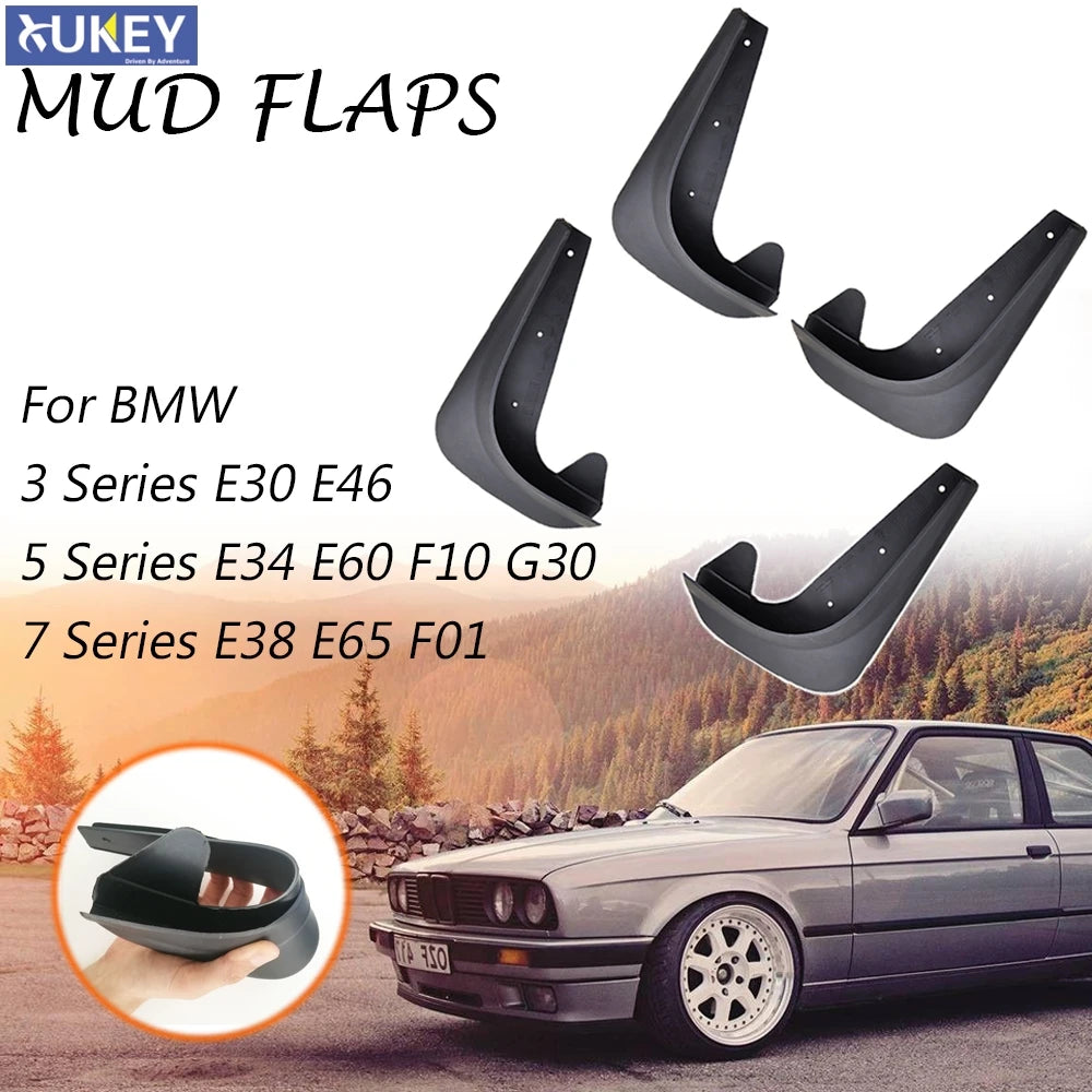 Bmw E30 Metal Bumper Oe Fit Mudflaps 4 Piece