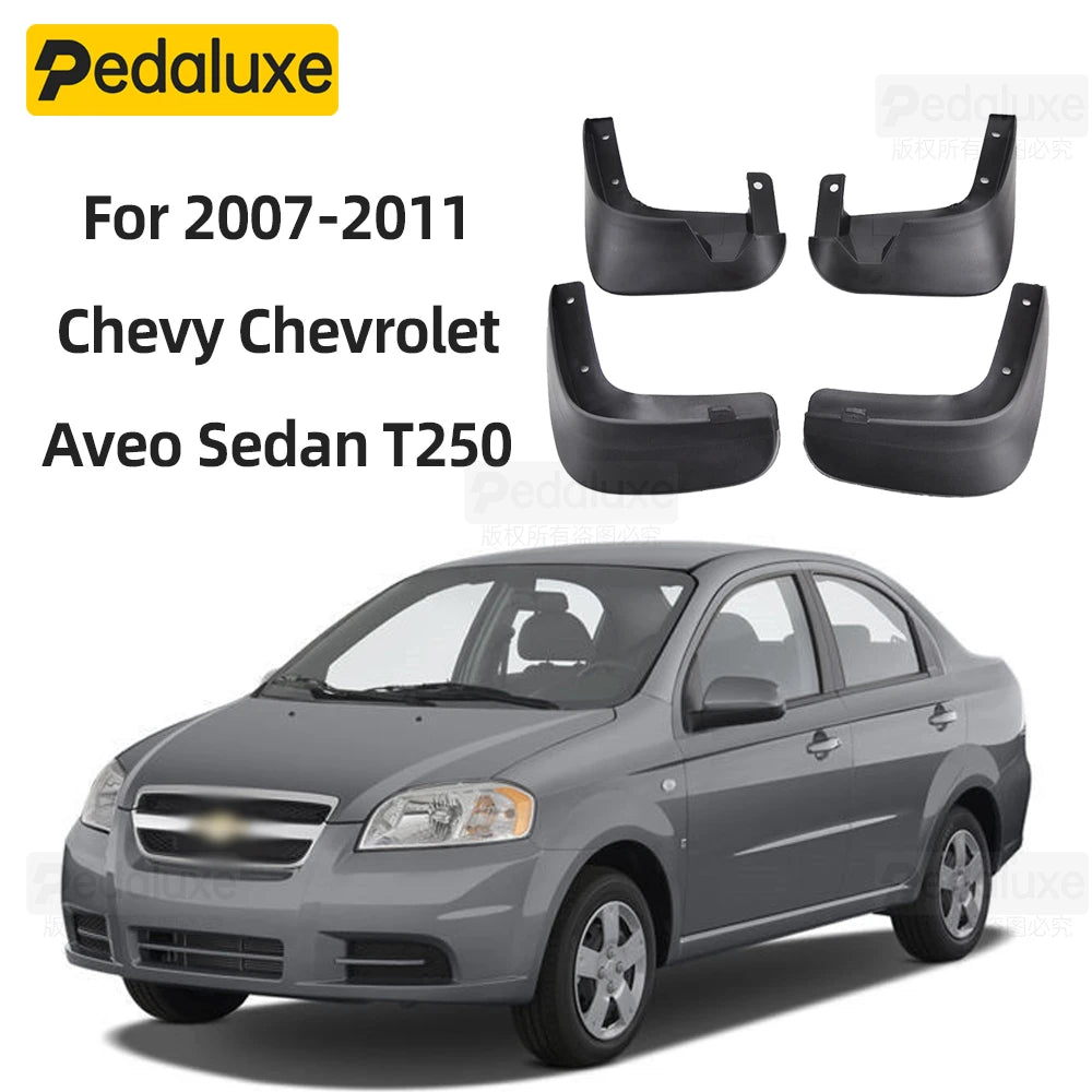 Chev Aveo Sedan 2005-2009 Oe Fit Mudflaps 4 Piece