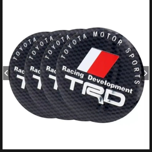 Trd Checkered Center Cap Decals 56mm