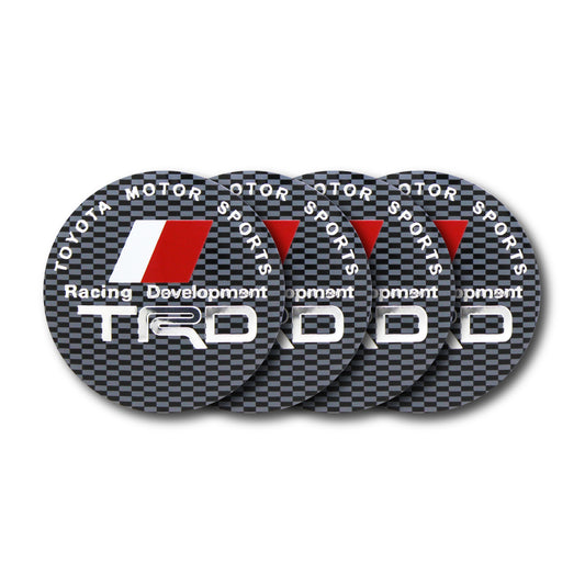 Trd Checkered Center Cap Decals 65mm