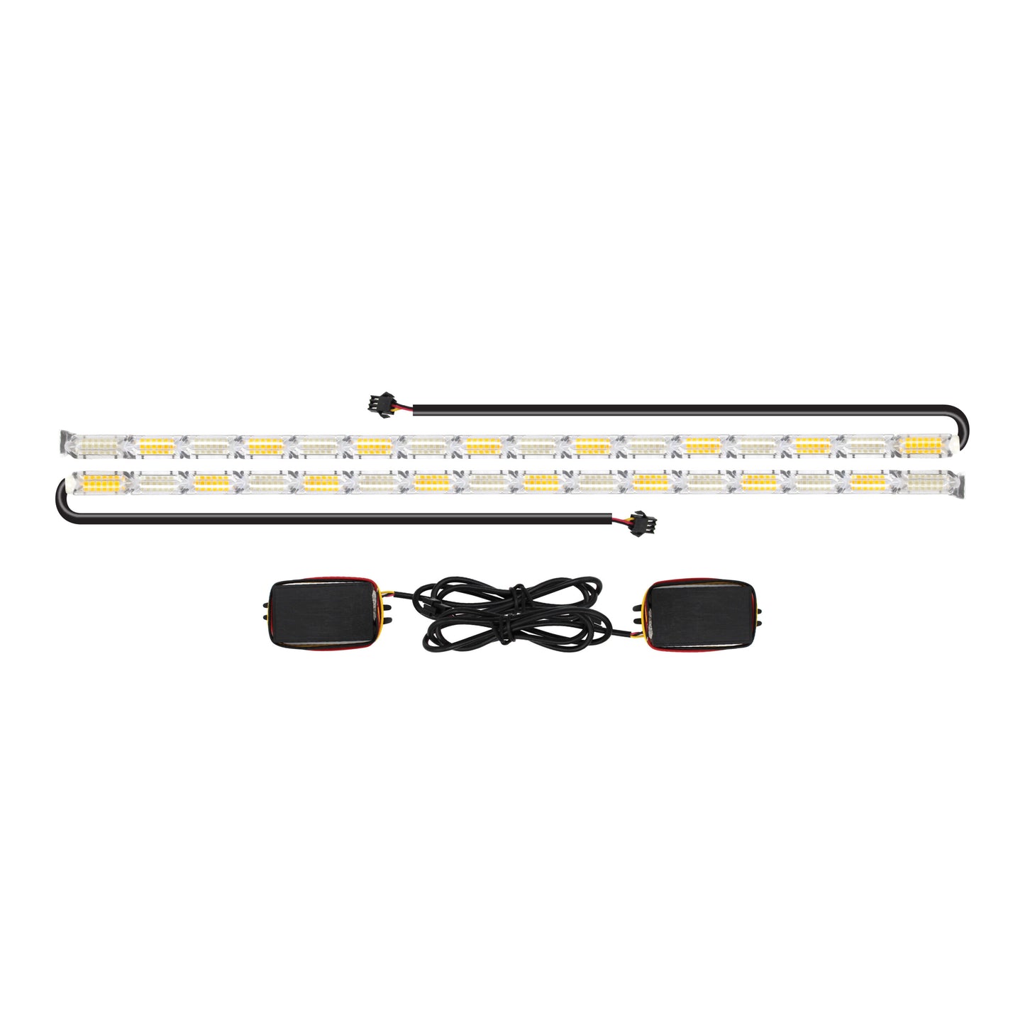 16 Led Running Drl White & Orange 49 Cm