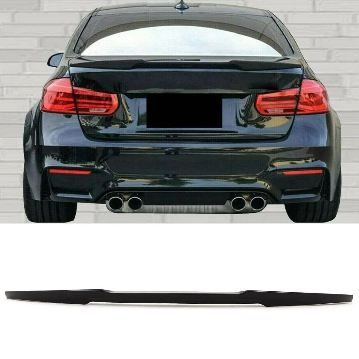 Bmw F80 M4 Style Gloss Black Boot Lip