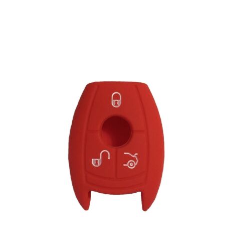 Mercedes Benz W204 Silicone Key Fob Case Red